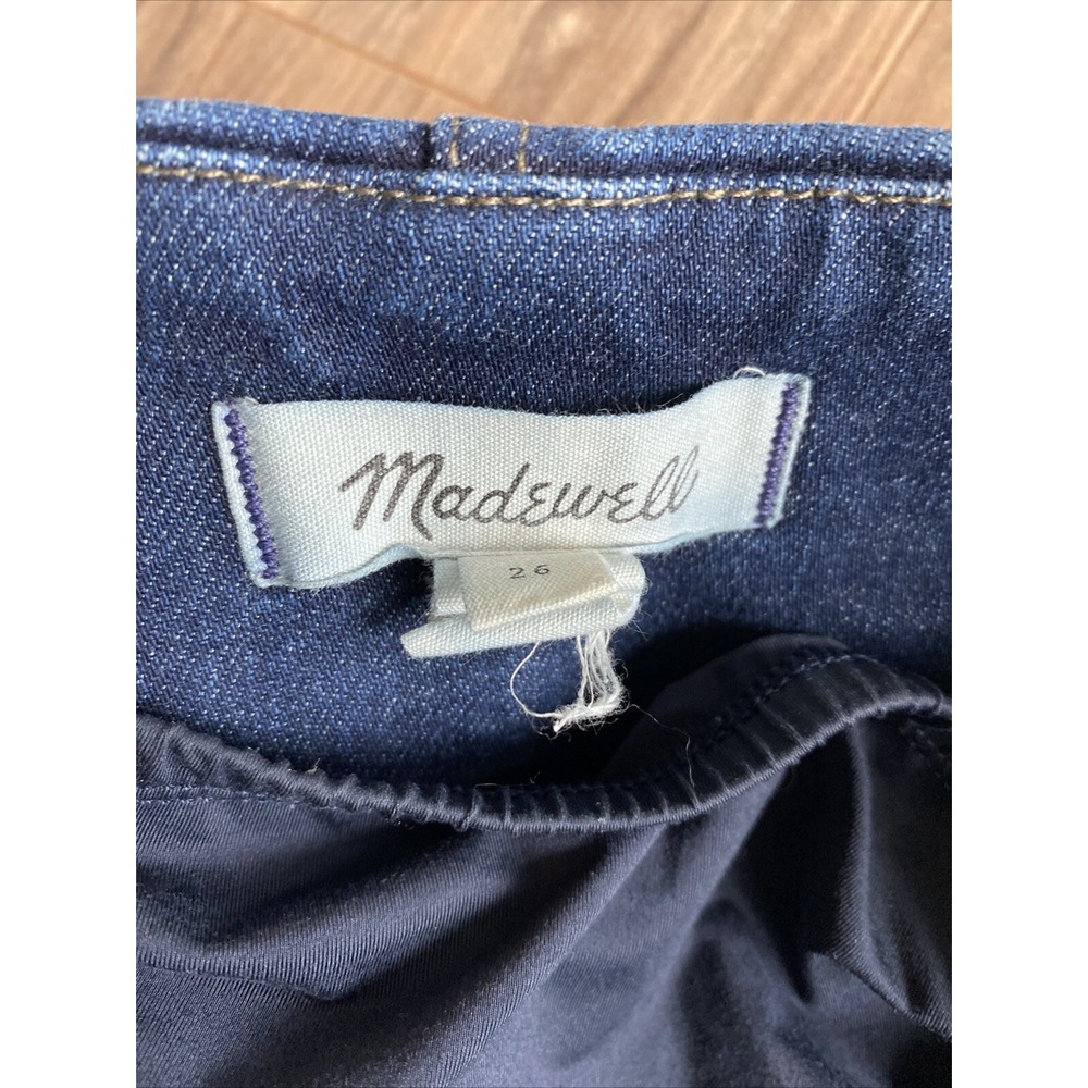 Madewell Over The Belly Maternity Skinny Jeans Denim Dark Wash J Crew Sz 26 - Picture 10 of 11